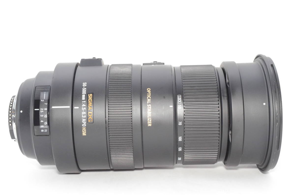 美品ほ★SIGMA APO 50-500mm F4.5-6.3 DG OS HSM ニコン Nikon用 フルサイズ対応★元箱付 050007 SIGMA 50-500mm APO ミノルタ ソニー 1:4-6:3