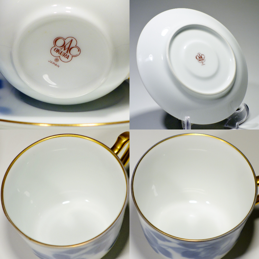 希少 大倉陶園 オールド大倉 コーヒーカップ 赤マロン印 1929