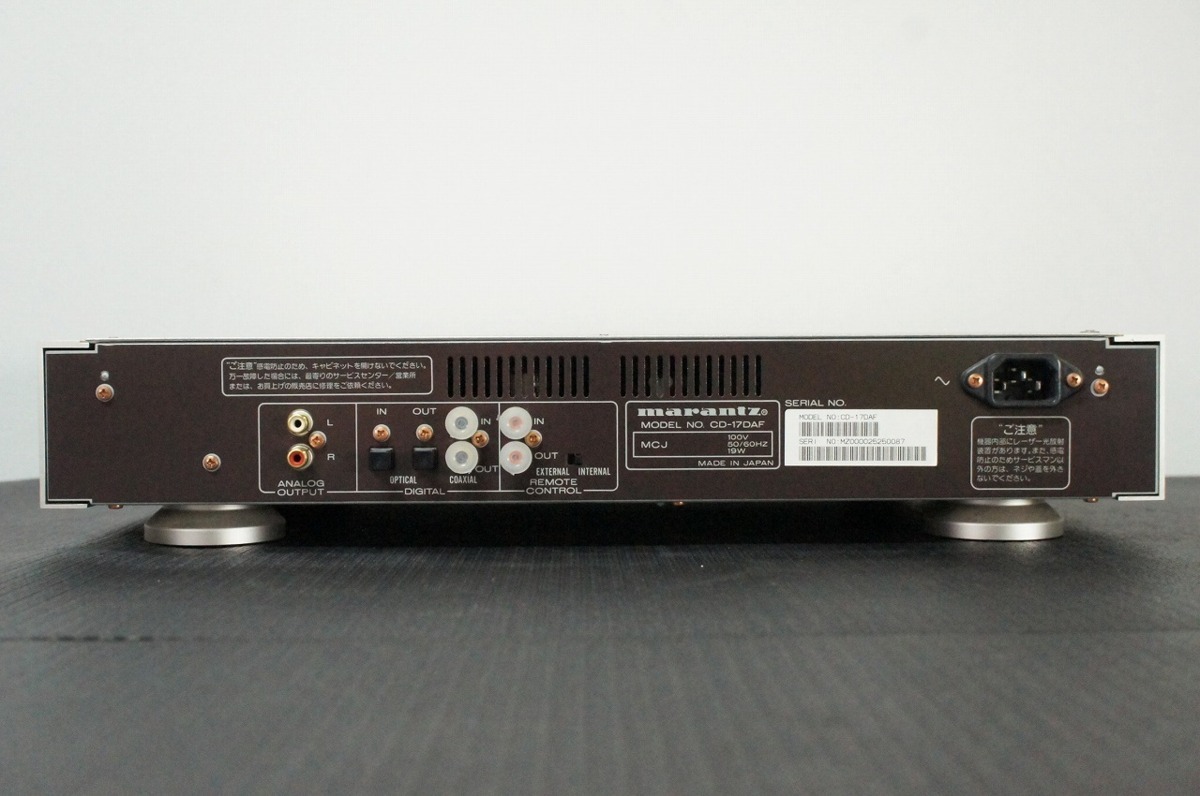 オーディオ機器 マランツ CD-17Da CDプレイヤー marantz リモコンは