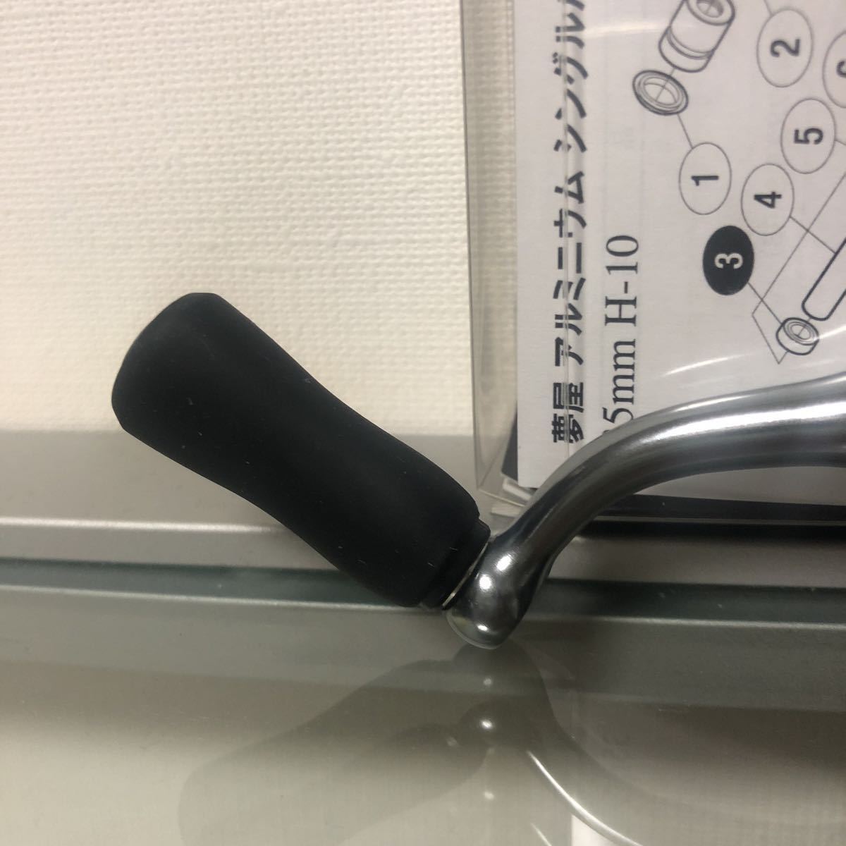 シマノ 夢屋 アルミシングルハンドル 35mm 夢屋 極美品 軽量 リール