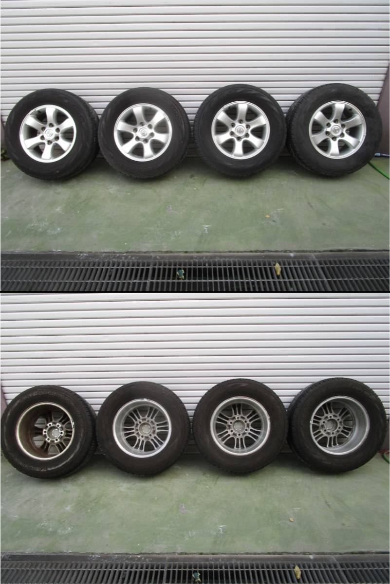 中古】トヨタ純正ホイールタイヤ4本セット 265/65R17 YOKOHAMA 