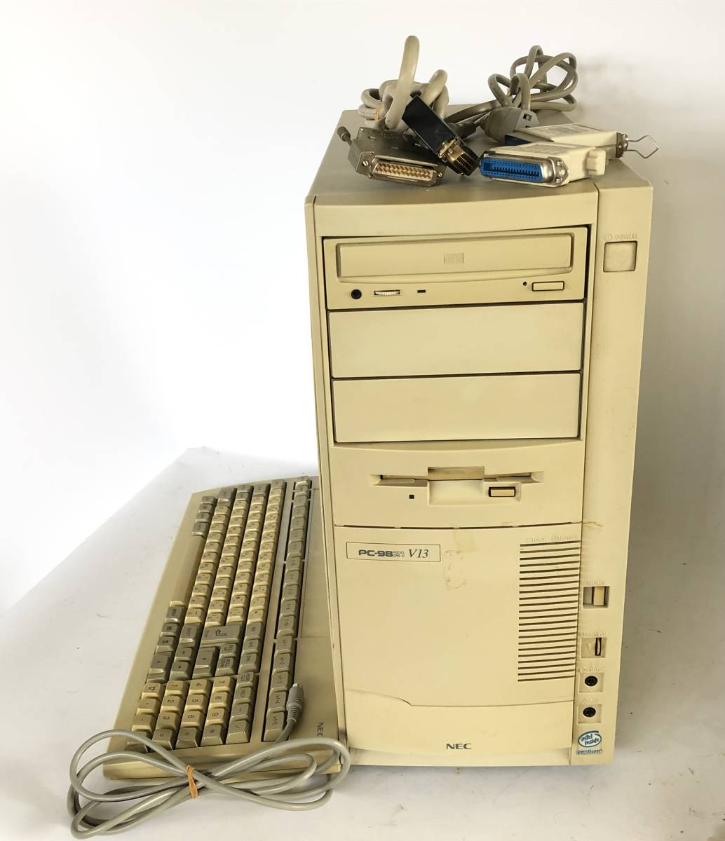 □NEC PC-9821V13/M7C2 デスクトップ FDD 通電OK キーボード付属