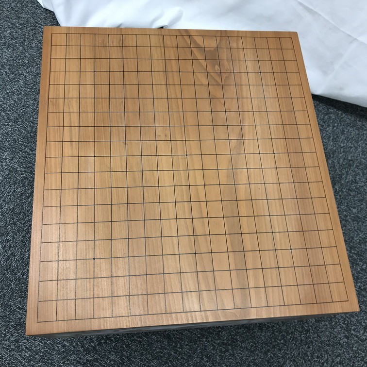 木製囲碁セット 竹模様 碁石2個付き | 囲碁盤セット 色目の