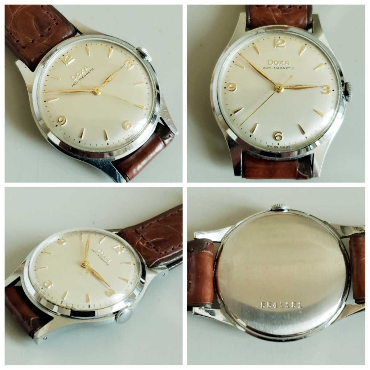 手巻き 希少！DOXA 稼働良好 稼働品 9824B Crown 時計店在庫品 稼働品