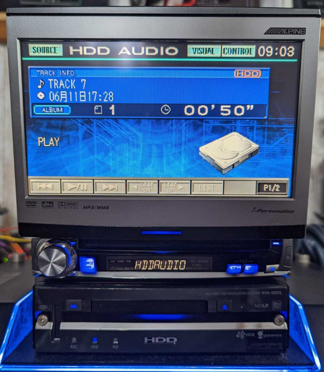 IVA-D310J NVA-HD55 ALPINE アルパイン CD HDDナビ DVD 1DIN Mobile