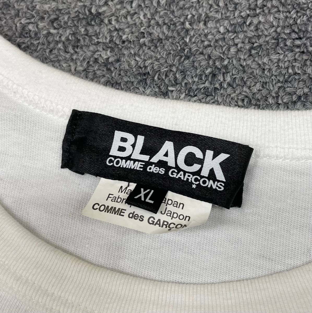 □ BLACK COMME des GARCONS サークルプリント Tシャツ クルーネック 
