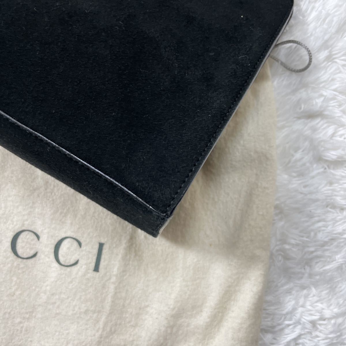 美品】GUCCI グッチ バンブー 竹 ハンドバッグ スエード レザー 本革 