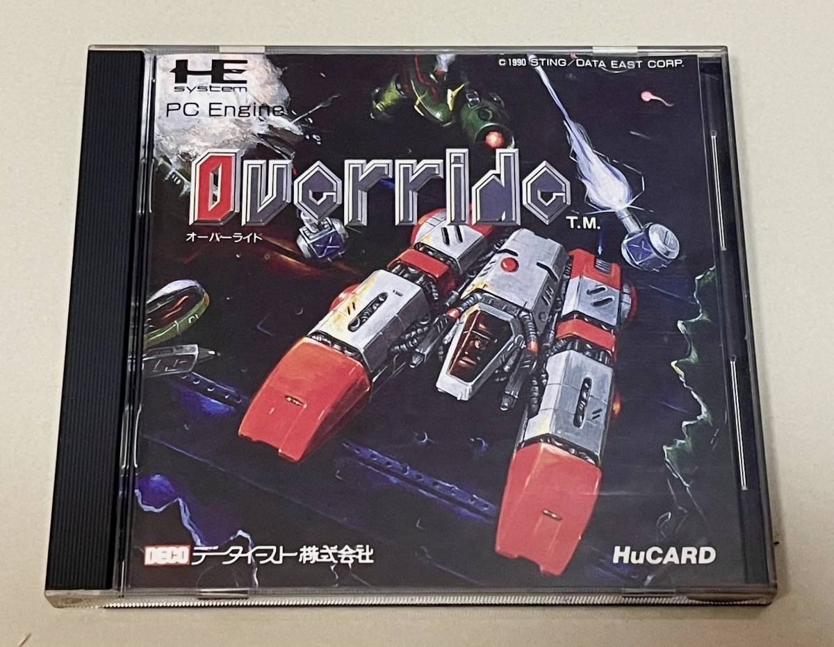 当時物☆ PCエンジン Huカード☆国内正規販売PCE☆オーバーライド 