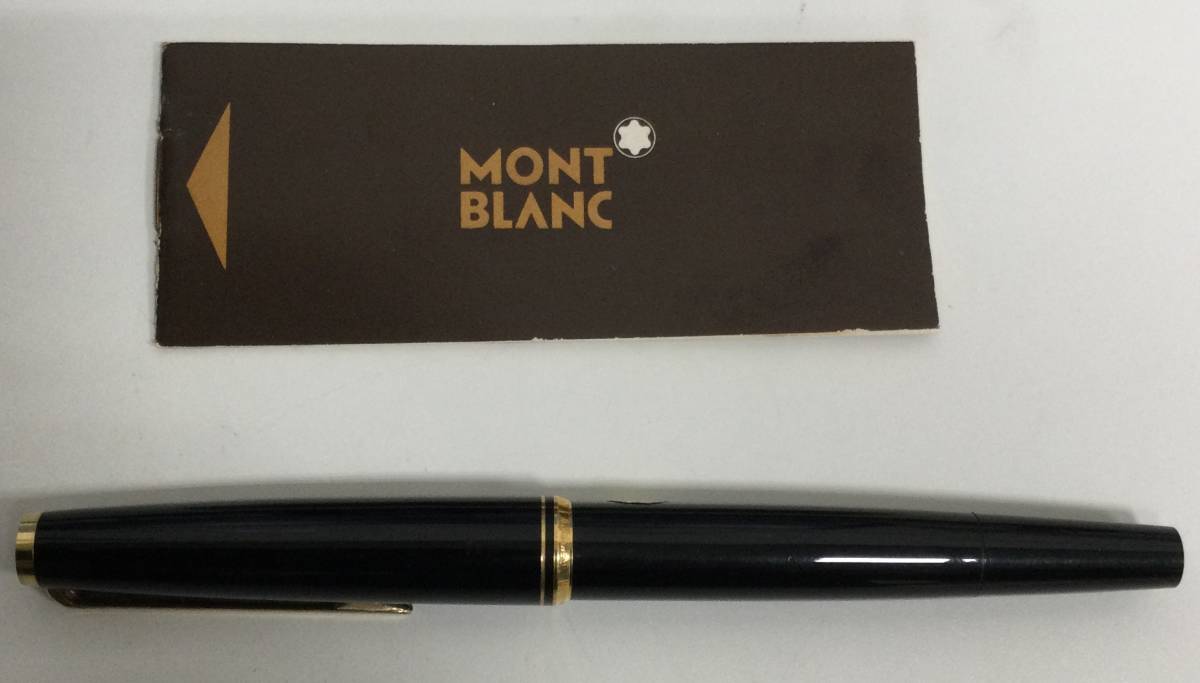 33211】MONT BLANC モンブラン/万年筆 黒 （ペン先750）18金 万年筆