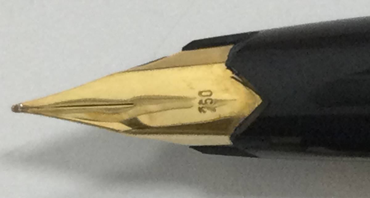 33211】MONT BLANC モンブラン/万年筆 黒 （ペン先750）18金 万年筆