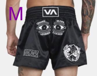 サイズM RVCA ムエタイショーツ キックボクシング ,ロゴがインパクト