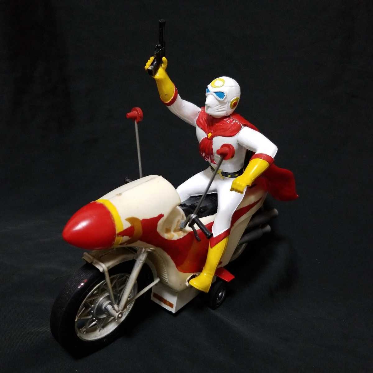 旧バンダイ 月光仮面 プラモデル 完成品 当時物 ムーンライト号の入札