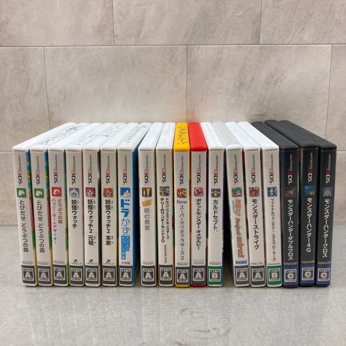 9 3ds ソフト まとめ売り 大量セット モンハン どうぶつの森 ポケモン マリオ 妖怪ウォッチ モンスト ファイナルファンタジー など ニンテンドー3ds専用ソフト 売買されたオークション情報 Yahooの商品情報をアーカイブ公開 オークファン Aucfan Com