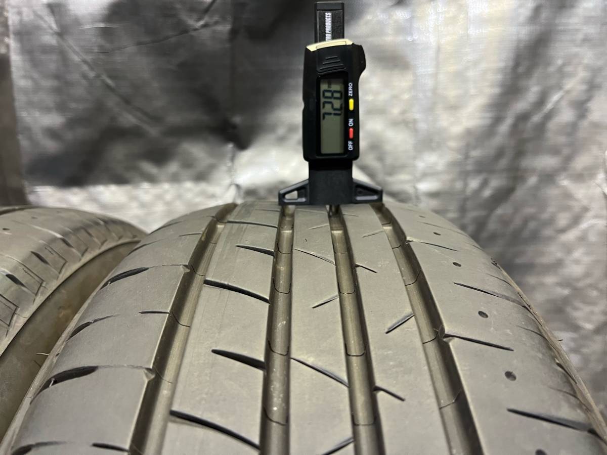 8分山 ブリヂストン 205/55R17 PLAYZ PX-RVⅡ 2本セット 夏タイヤ 中古 