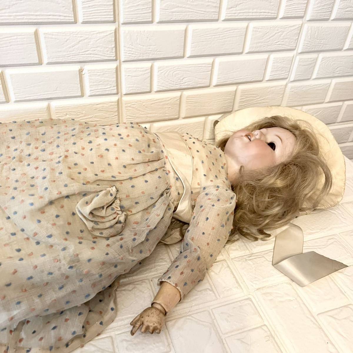 mnb10☆ アーモンドマルセル ビスクドール アンティークドール