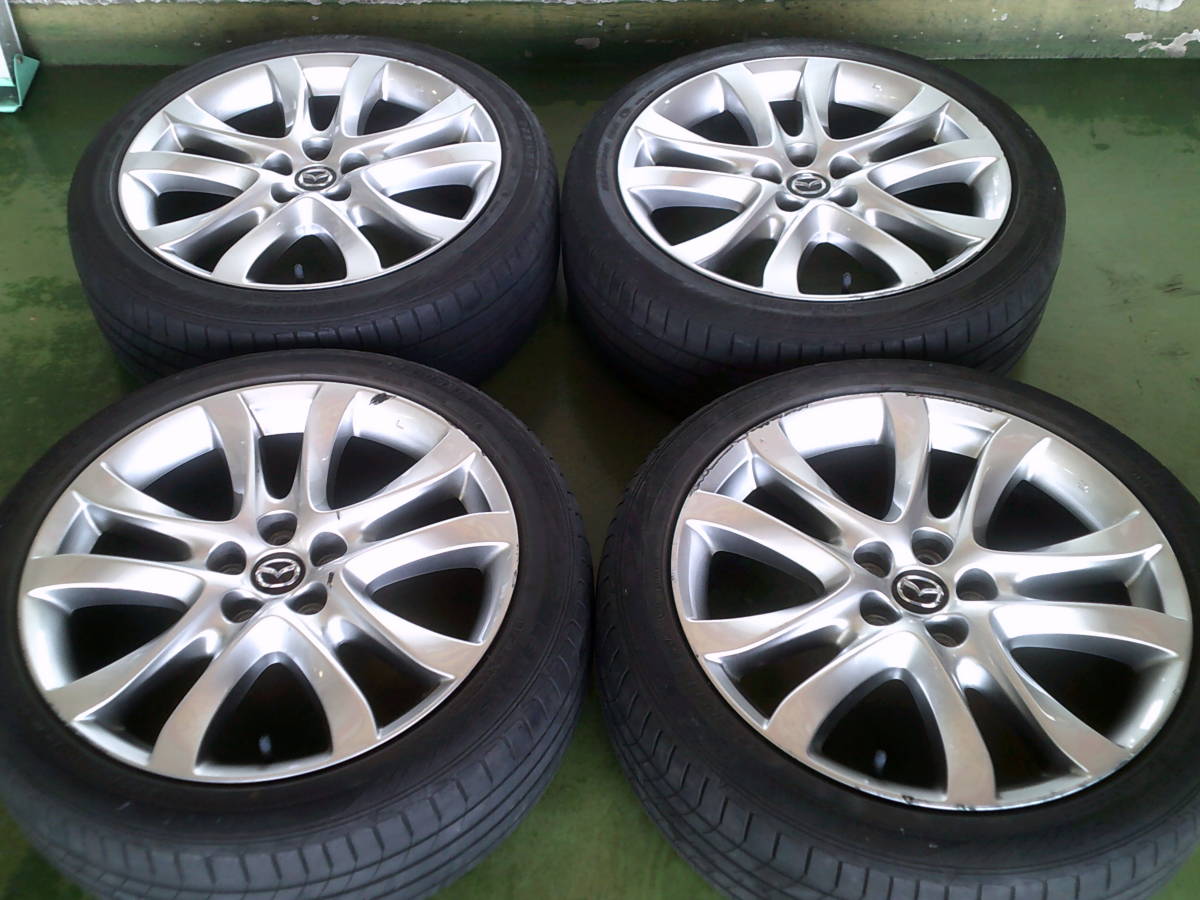 【全国無料，得価】 19インチタイヤアルミセット 225/45R19 ダンロップ ルマン5 2017年製 7.5X19+45 5H-114.3 マツダ アテンザ(ラジアルタイヤ)｜売買されたオークション情報、yahooの商品情報をアーカイブ公開 - オークフ 5穴