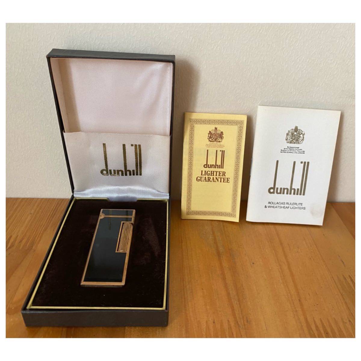 ダンヒル dunhill ガスライター ブラック ライター ゴールド Dunhill 