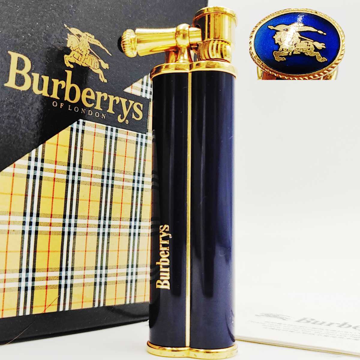 希少 ビンテージ Burberrys バーバリー スリムガスライター NO.1200 当時物