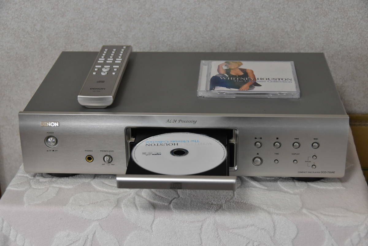 ☆DENON DCD-755AE CDプレイヤーメンテ修理済動作良好 リモコン付き