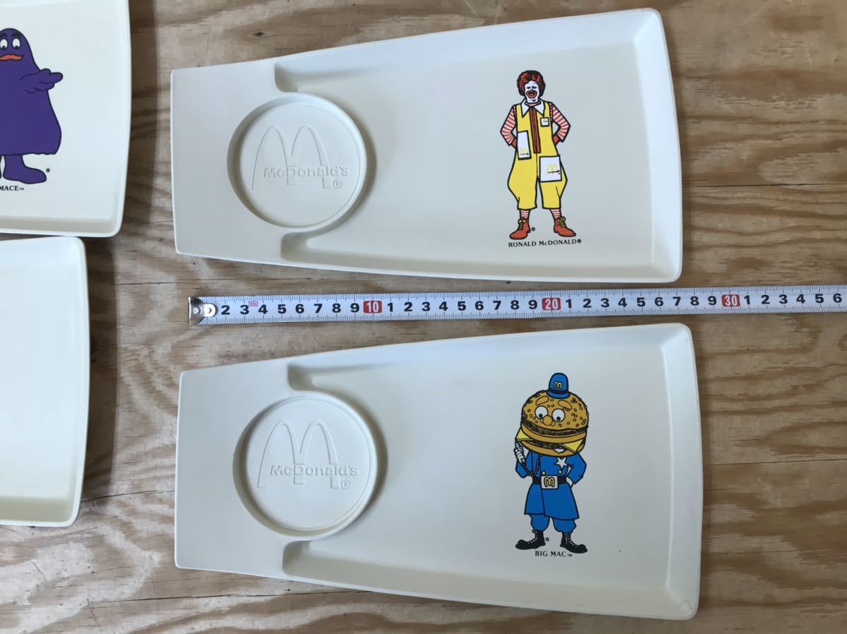 mJ 80 マクドナルド トレイ トレー 6点 セット ビンテージ フード