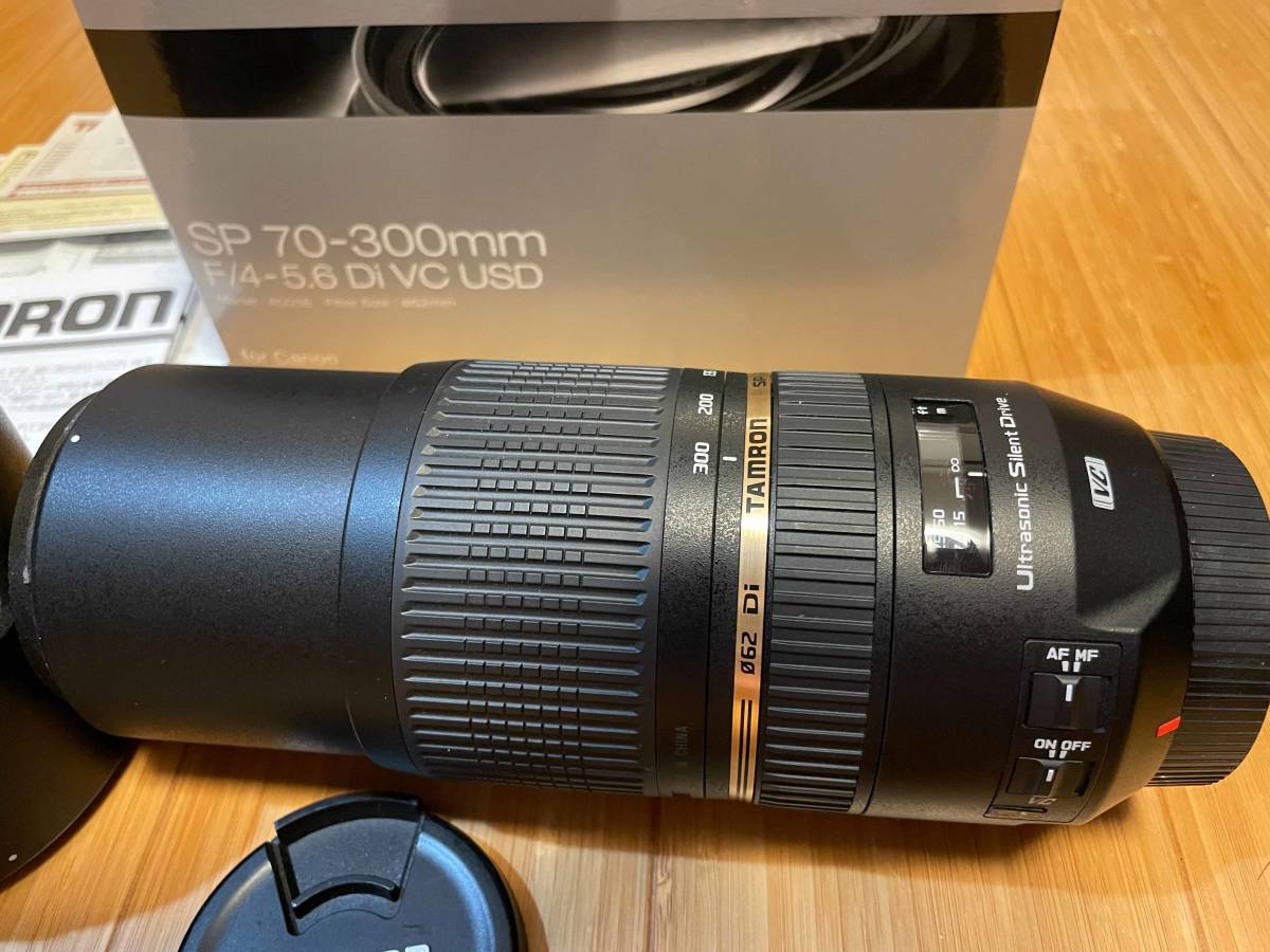 TAMRON 望遠ズームレンズ SP 70-300mm F4-5.6 Di VC USD キヤノンEF用 