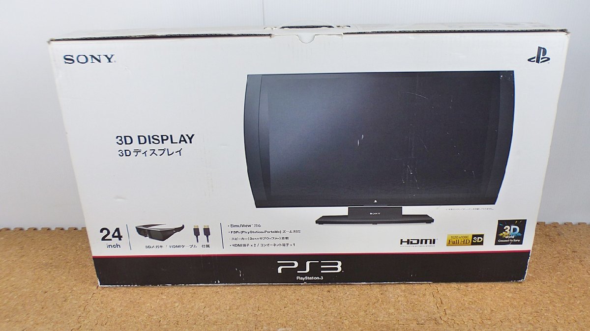 SONY 3Dディスプレイ CECH-ZED1J 24インチ リモコン付き 3D