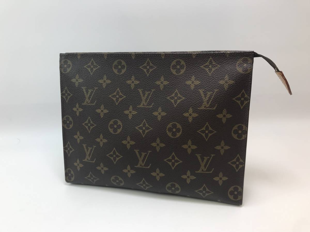 mです!!!! ☆LOUIS VUITTON ルイ・ヴィトン モノグラム ポシェット トワレット26