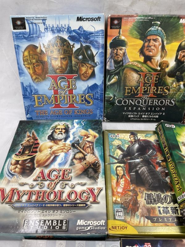 0503-122K②10995 Windows95 AGE OF EMPIRES 信長の野望 など PCゲーム