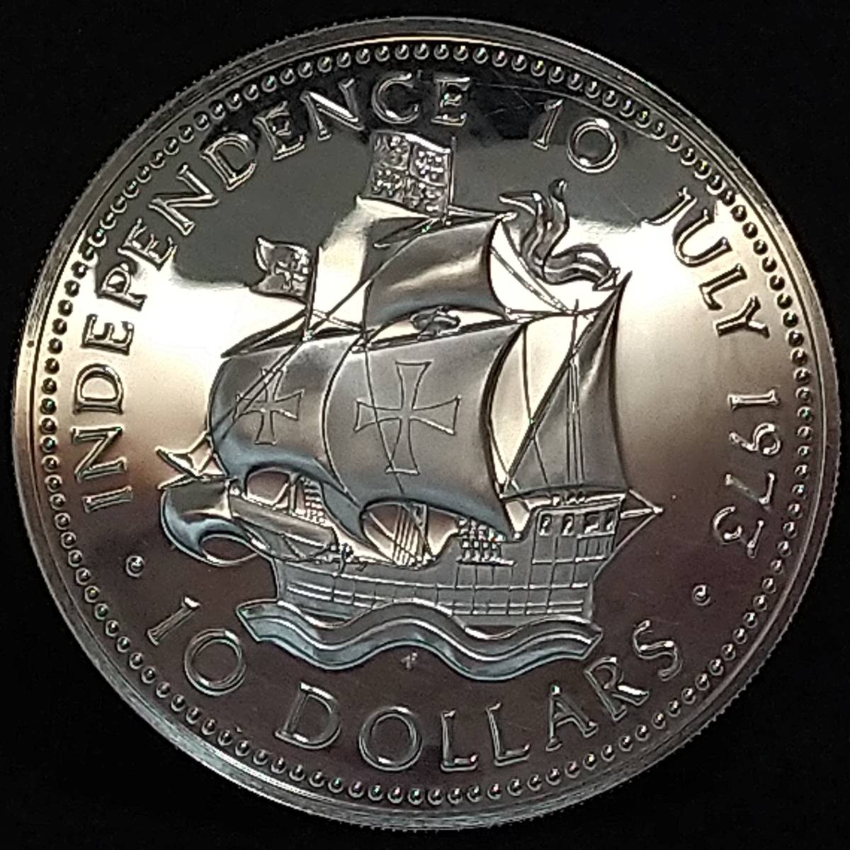 バハマ 5ドル 大型銀貨 1973年 【公式通販】