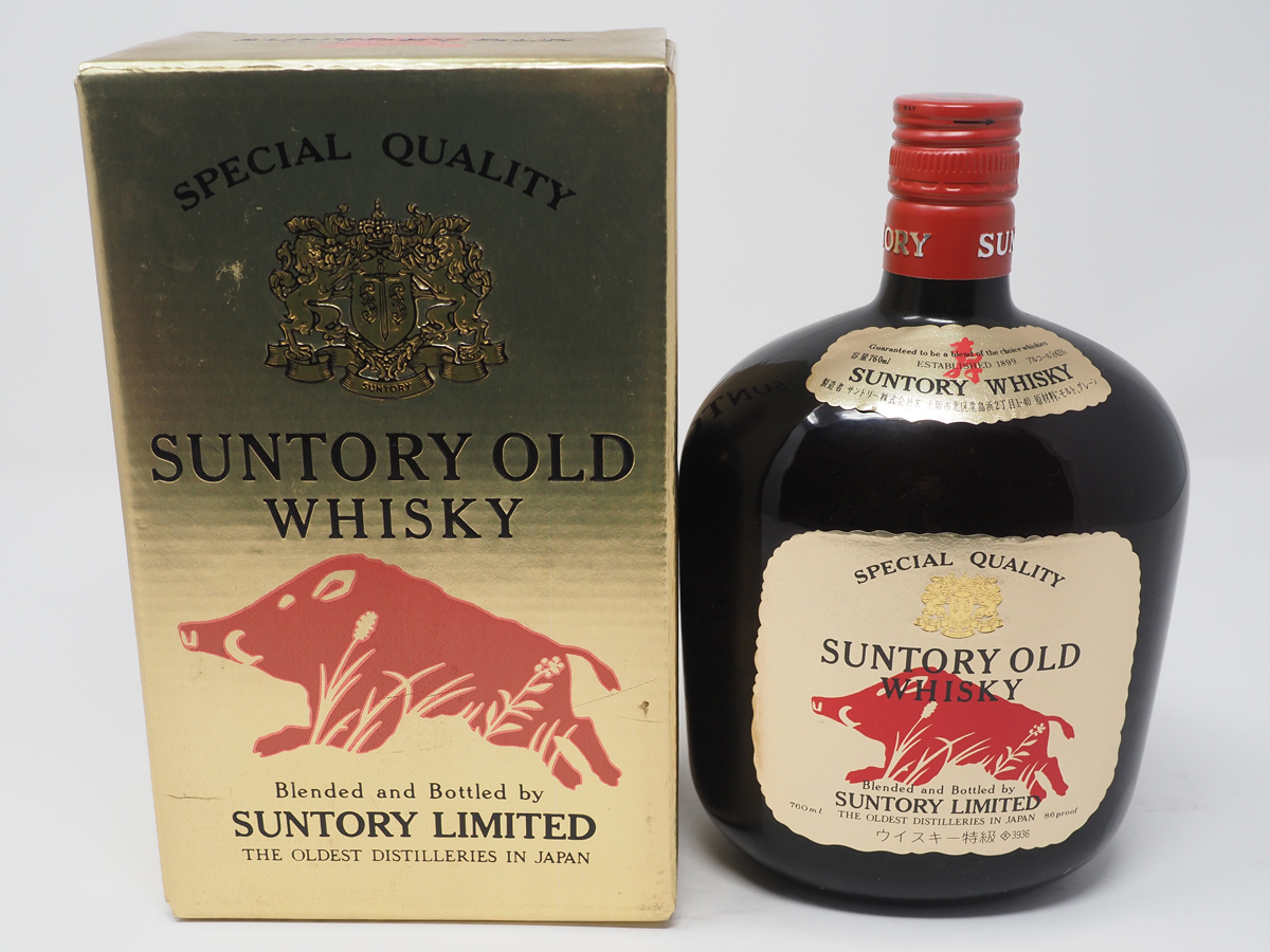 未開栓 箱付 古酒 特級 サントリー ウイスキー オールド SUNTORY