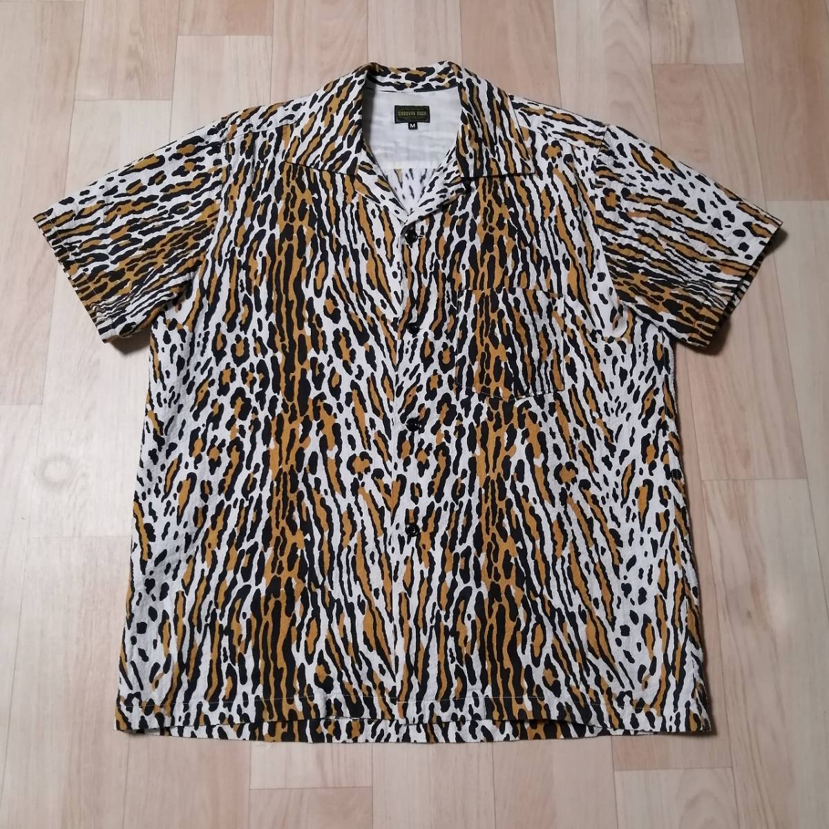 グルービンハイ groovin high ヒョウ柄 シアサッカー シャツ  