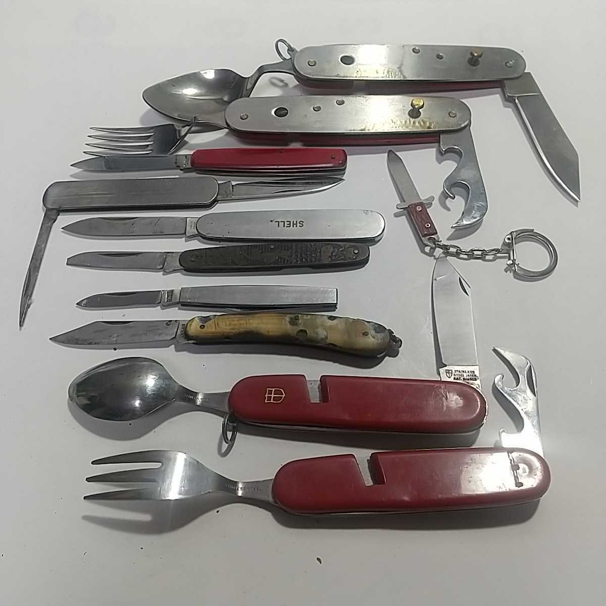 マルチツール アウトドア ナイフ - 12種類 工具 キャンプ (キャンプ 