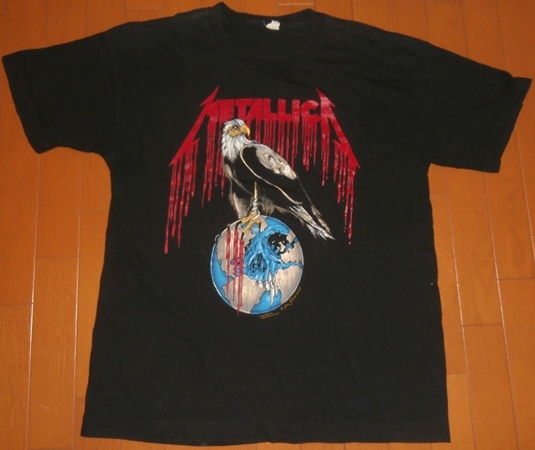 高品質，お買い得 90's メタリカ Tシャツ pushead METALLICA zorlac パスヘッド ANTHRAX SLAYER MEGADETH EXODUS Guns N' Roses(Tシャツ)｜売買されたオークション情報、yahooの商品情報をアーカイブ公開 - オークファン Tシャツ