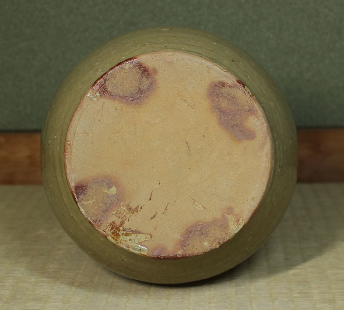 秘蔵品 越州窯飛青磁鶏耳壷 五代十国時代(宋)｜