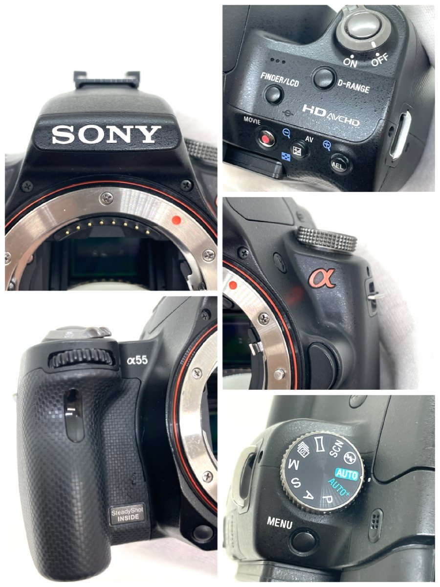 1円～/良品/SONY/ソニー/α55/ボディ/レンズ付/LENS/18-55mm/F3.5-5.6/DT/