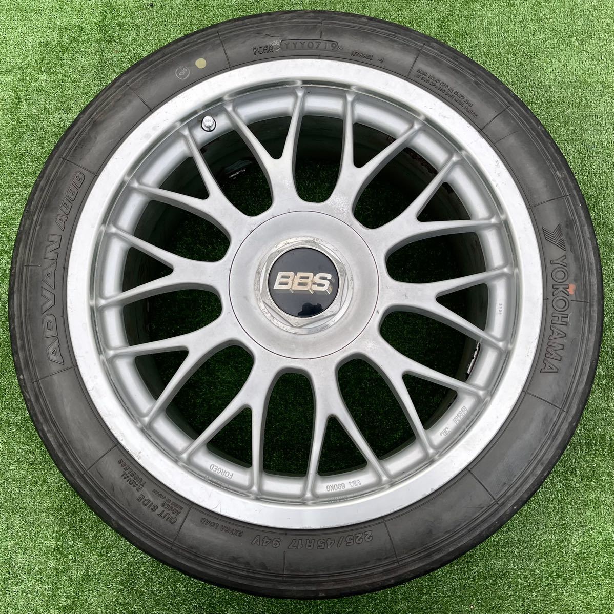 【配達可】アルミ高騰中！　BBS RG243 RG245 17インチアルミホイールsetタイヤはおまけ 鍛造 軽量 BBS RT RG243 RG245 ホイール 4本 8/9J-17 PCD114.3 5穴 +45