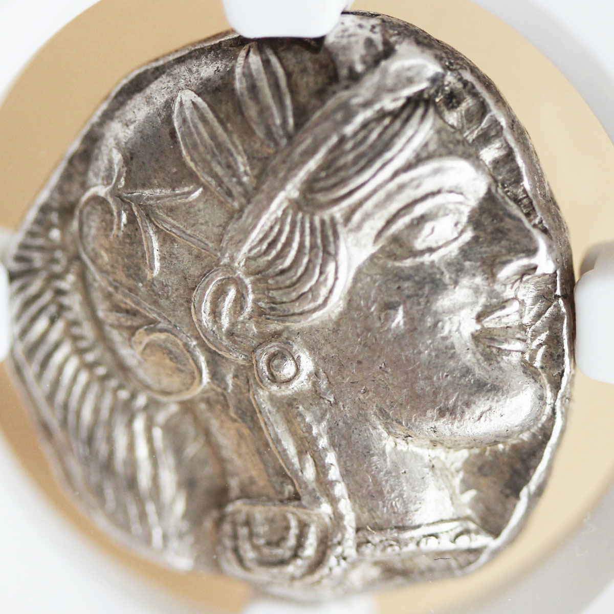 女神アテナCh AUアッテカ アテネ テトラドラクマ銀貨 古代ギリシャ MS