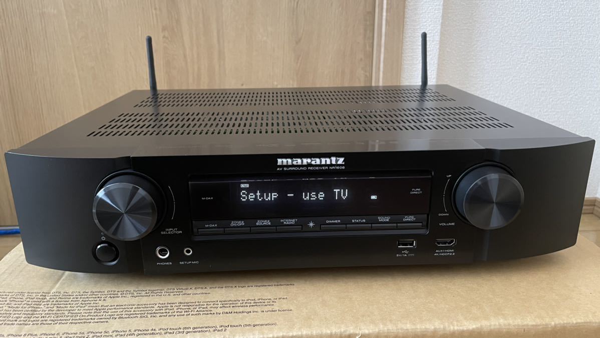 美品】marantz マランツ AVアンプ NR1608 2023年2月まで延長保証あり
