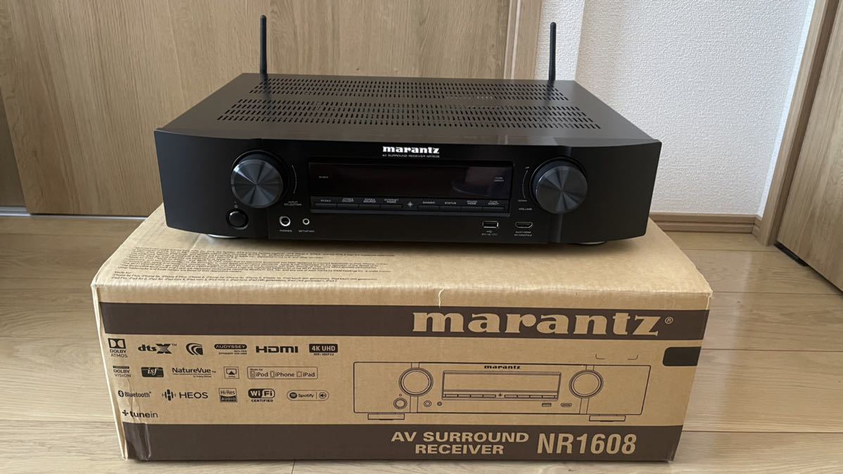 美品】marantz マランツ AVアンプ NR1608 2023年2月まで延長保証あり