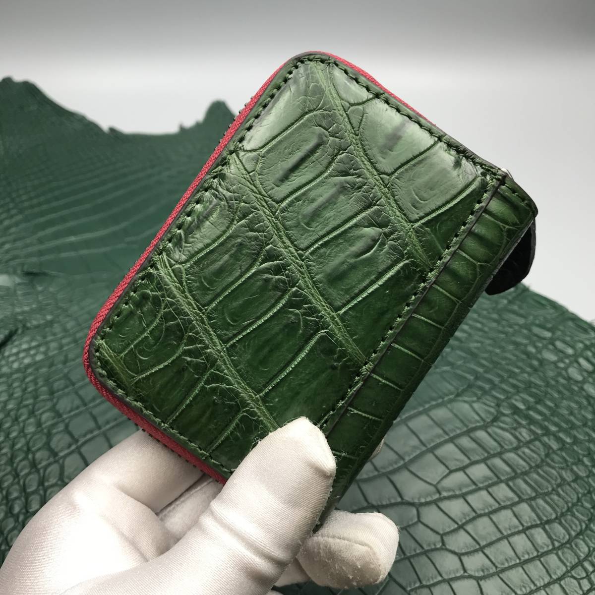 定番人気，新品 クロコダイルレザー ワニ革保証 ミニ財布 メンズ財布 男女兼用 名刺入れ カードケース 実物写真 NO.51064 国内発送(小銭入れ、コインケース)｜売買されたオークション情報、yahooの商品情報を 小銭入れ、コインケース