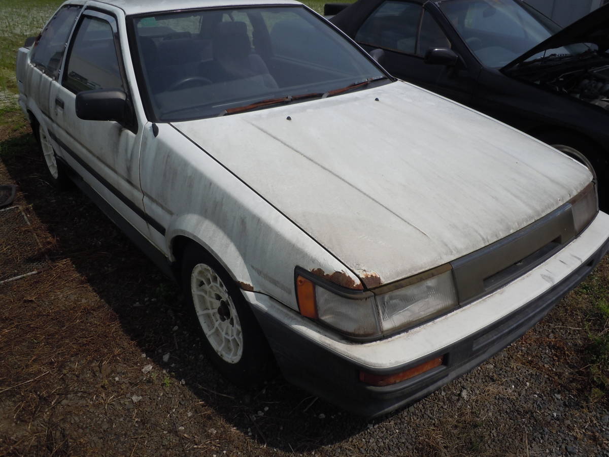 トヨタ Ae86 カローラレビン 2ドア Gt 後期 5速 書類あり 不動現状車 部品取り レストア用 トヨタ 売買されたオークション情報 Yahooの商品情報をアーカイブ公開 オークファン Aucfan Com