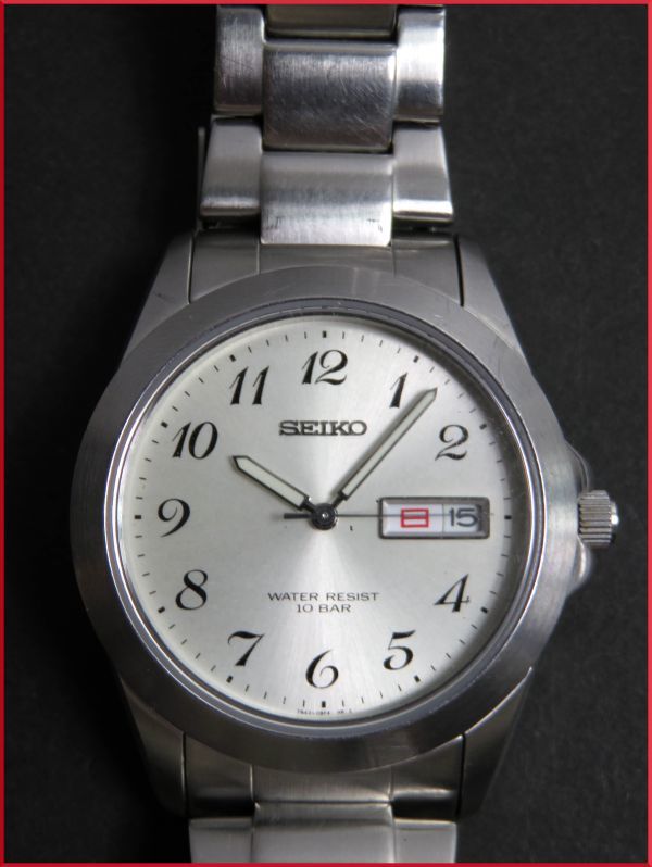 セイコー SEIKO クォーツ 3針 デイデイト 純正ベルト 7N43-0AP0 男性用