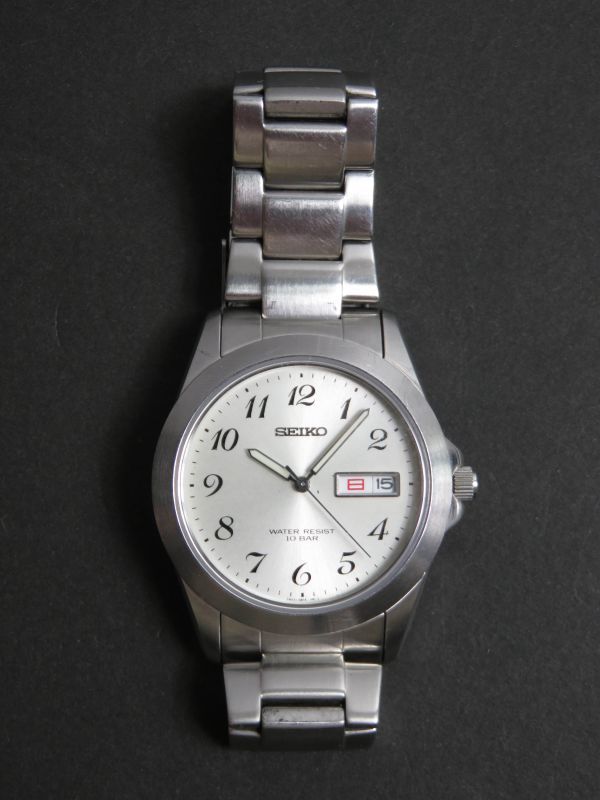 セイコー SEIKO クォーツ 3針 デイデイト 純正ベルト 7N43-0AP0 男性用