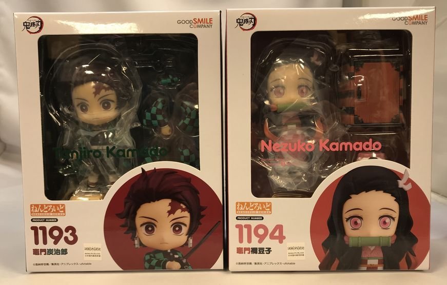 G471★ねんどろいど 鬼滅の刃　1193 竈門炭治郎　1194 禰豆子 中古/未開封★ 鬼滅の刃 竈門炭治郎 ねんどろいど G12650 三次再販 [FIG](二次受注)ねんどろいど