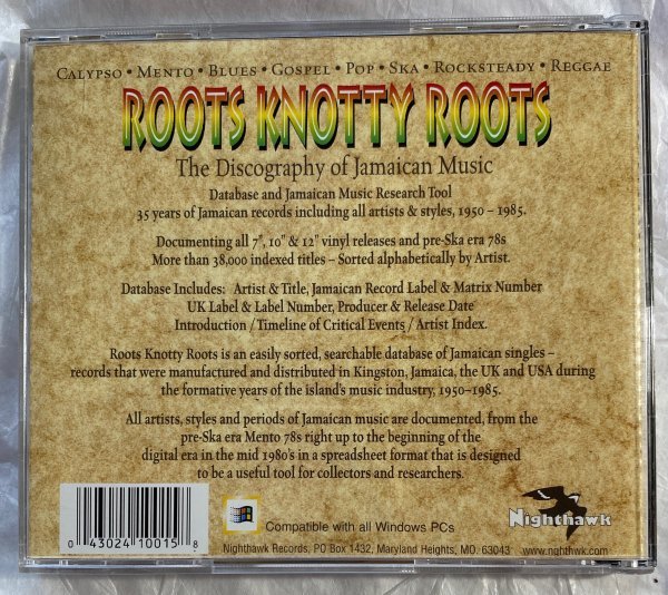 【レゲェ】【絶版】ROOTS KNOTTY ROOTS 中古CDR ☆_ ROOTS KNOTTY ROOTS SECOND EDITION ☆_ THE DISCOGRAPHY