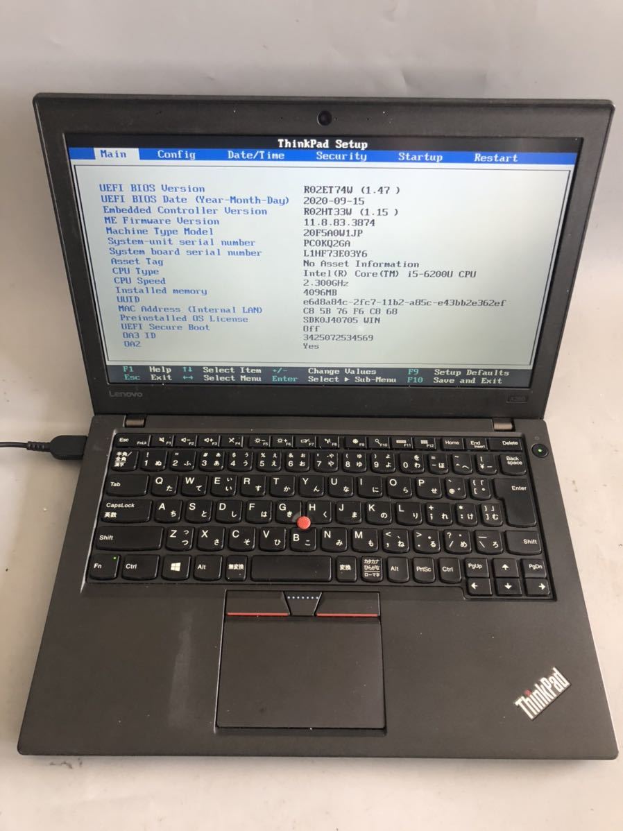 低価，最新作 JXJK705 ジャンク Lenovo ThinkPad X260 /Intel Core i5-6200U 2.30GHz/ メモリ:4GB /HDD:500GB / 動作未確認/BIOS確認済(13インチ未満)｜売買されたオークション情報、yahooの商品情報をアーカイブ公開 - オークファ レノボ