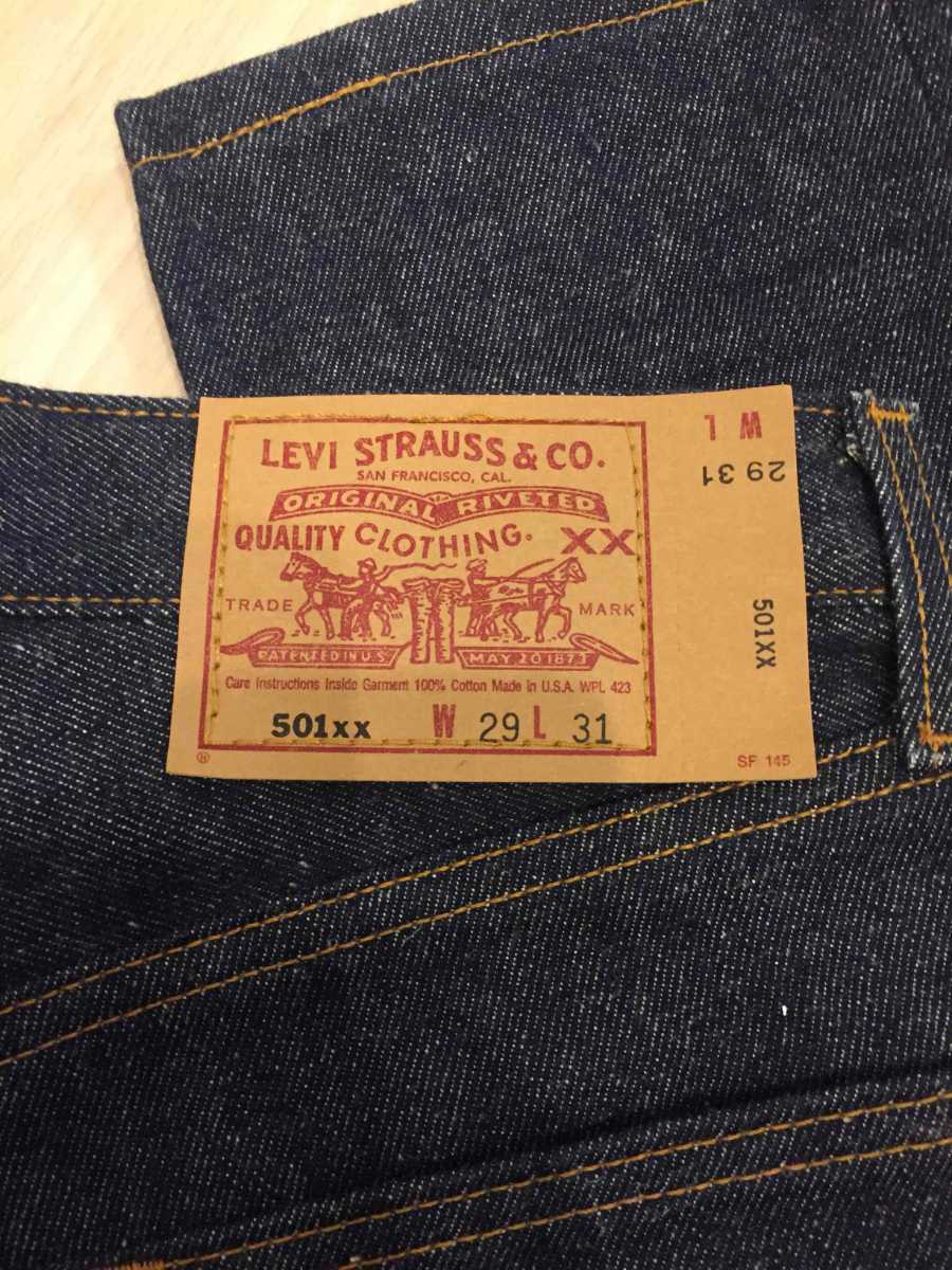 送料無料 濃紺 Levi's 501 usa製 W29 L31 ウエスト74cm 股下80cm 90s リーバイス アメリカ製 ヴィンテージ ビンテージ W29 濃紺 0 濃紺Levi's LEVI USA