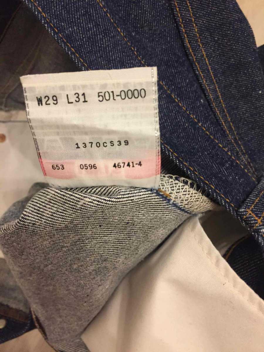 送料無料 濃紺 Levi's 501 usa製 W29 L31 ウエスト74cm 股下80cm 90s リーバイス アメリカ製 ヴィンテージ ビンテージ W29 濃紺 0 濃紺Levi's LEVI USA