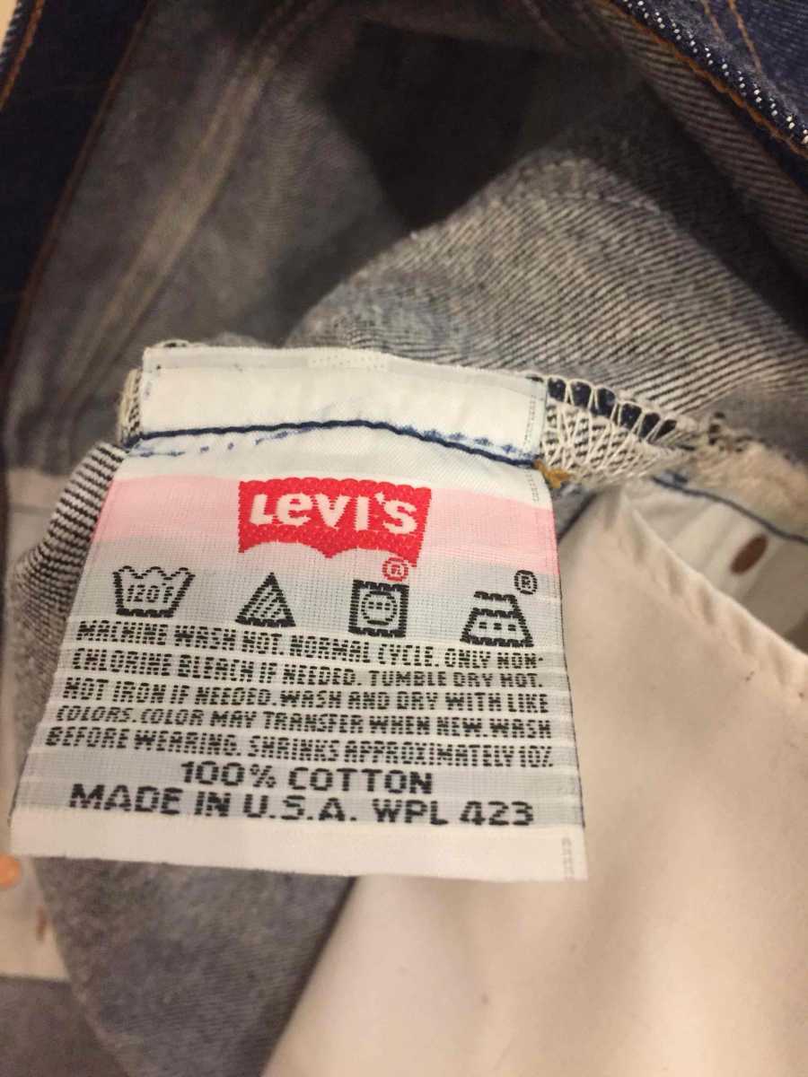 送料無料 濃紺 Levi's 501 usa製 W29 L31 ウエスト74cm 股下80cm 90s リーバイス アメリカ製 ヴィンテージ ビンテージ W29 濃紺 0 濃紺Levi's LEVI USA
