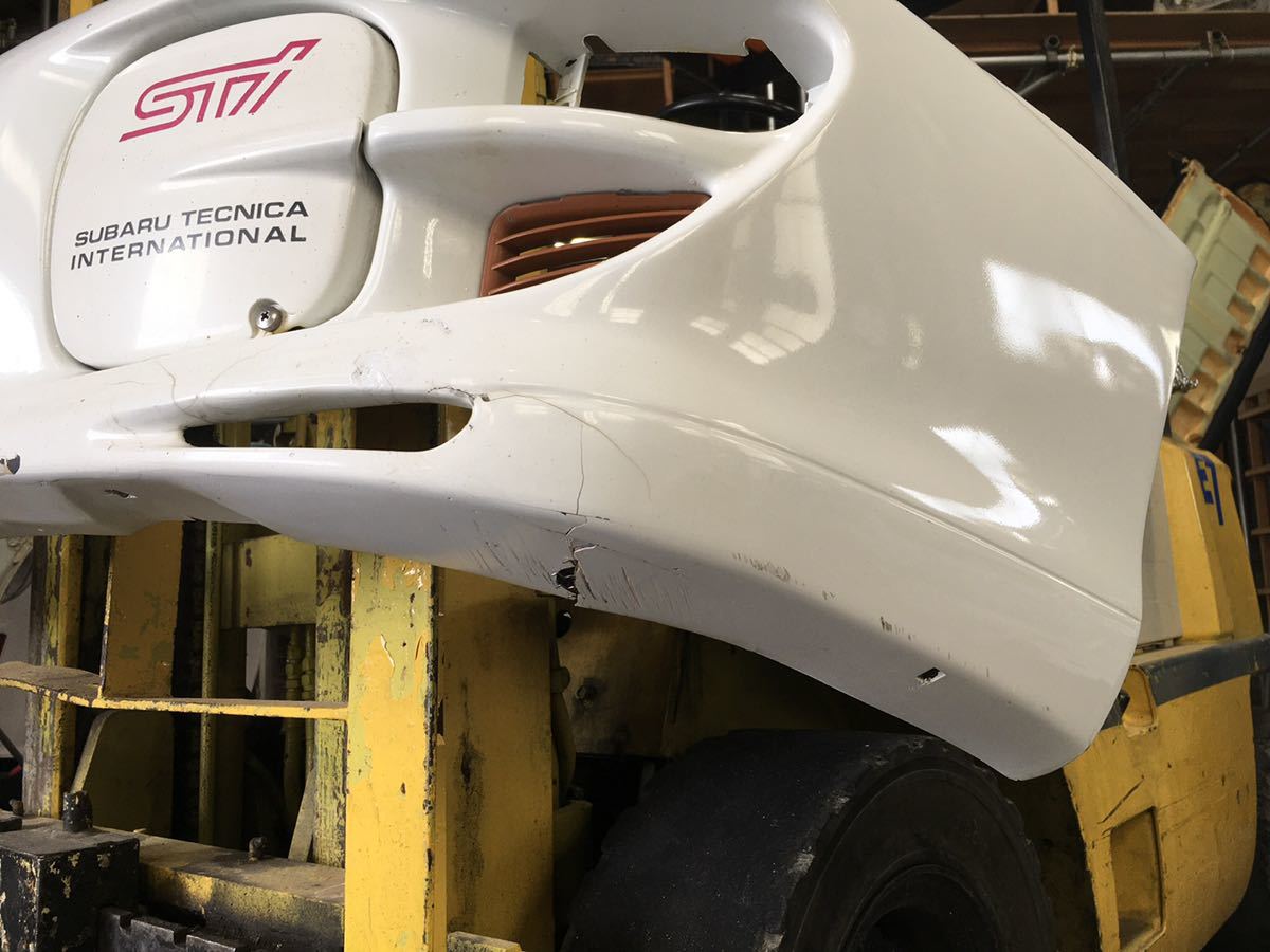 GC8 インプレッサ WRX STI Ver.6 後期 純正 フロントバンパー フォグ 